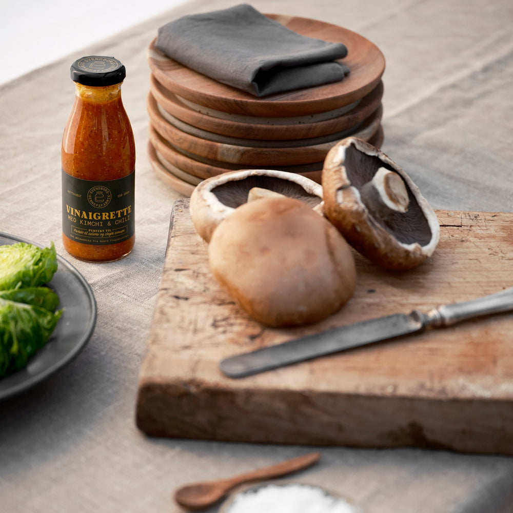 Vinaigrette med kimchi og chili