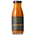Vinaigrette med kimchi og chili i glas fra Svendborg Sennepsfabrik
